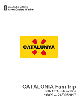 CATALONIA Fam Trip with ATTA Collaboration 18/09 – 24/09/2017