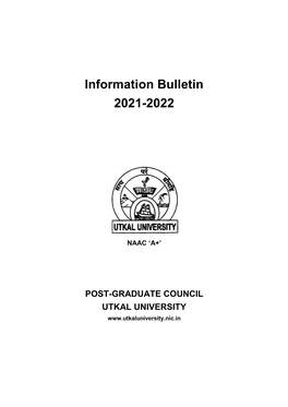 Information Bulletin 2021-2022