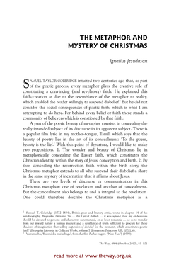 The Metaphor and Mystery of Christmas