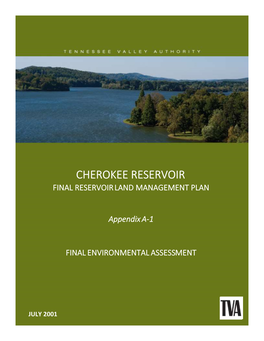 Cherokee Reservoir Final Reservoir Land Management Plan