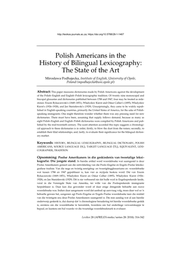 Polish Americans In