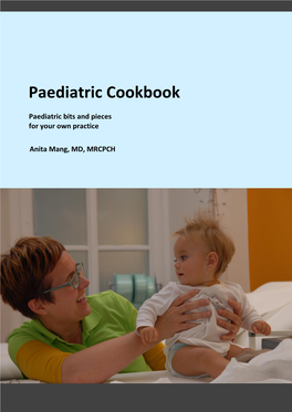 Paediatric Cookbook
