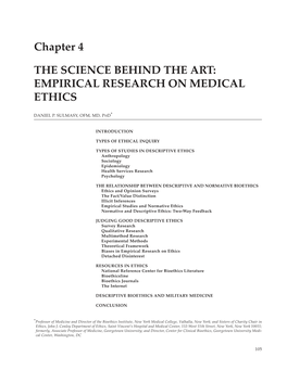 Empirical Research on Medical Ethics