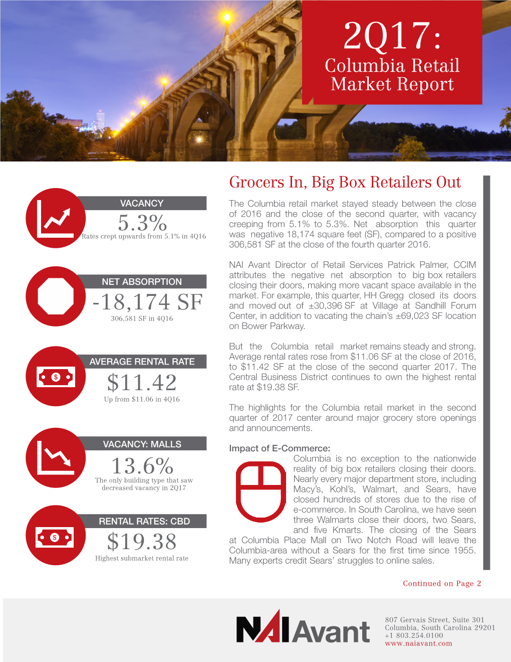 2Q17 Columbia Retail Market Report