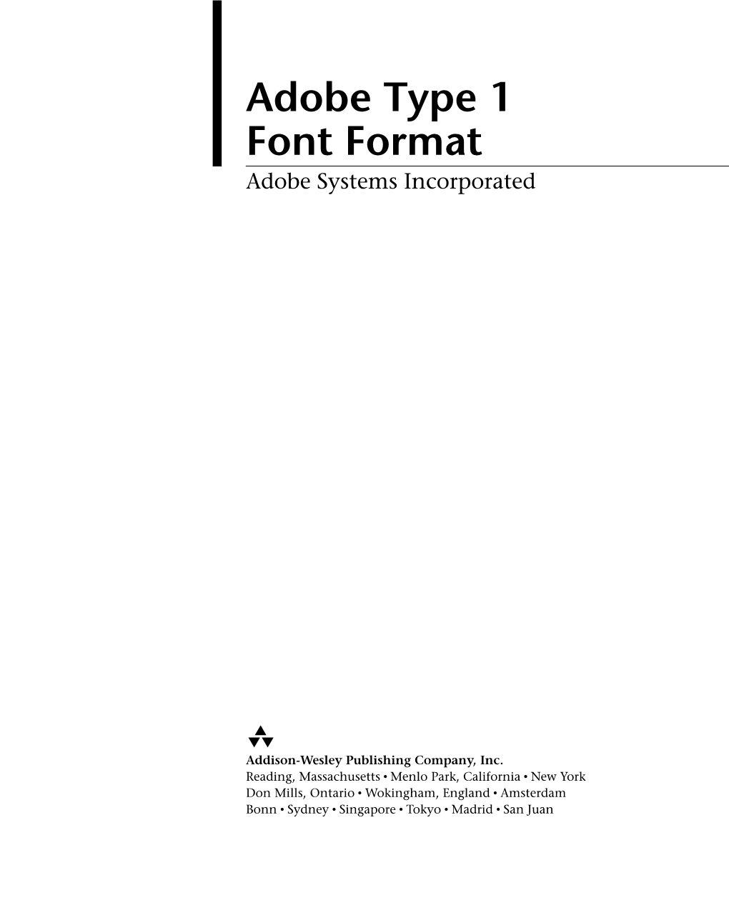 Adobe Type 1 Font Format Adobe Systems Incorporated