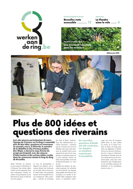 De 800 Idées Et Questions Des Riverains