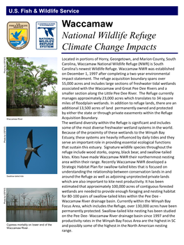Waccamaw National Wildlife Refuge Climate Change Impacts
