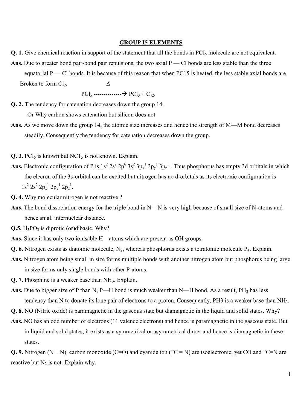 Group 13 Elements