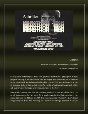 Marathon Man (1976), Directed by John Schlesinger