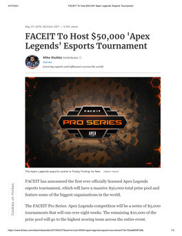 'Apex Legends' Esports Tournament