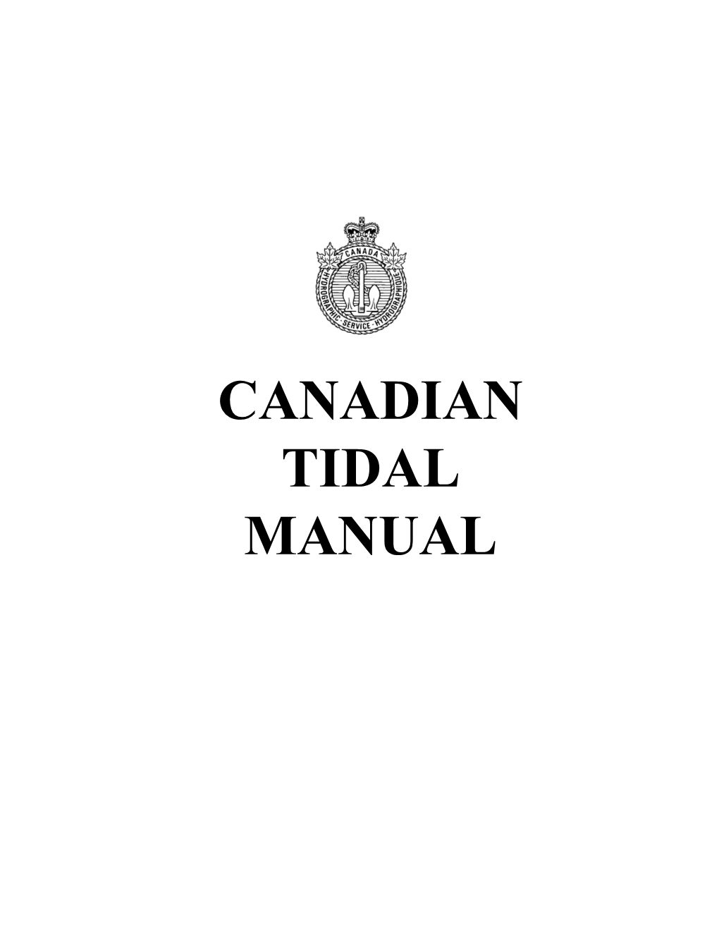 Tidal Manual Part-I Jan 10/03