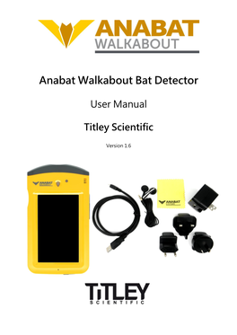 Anabat Walkabout Bat Detector