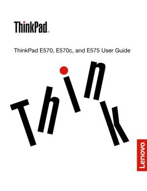 Thinkpad E570, E570c, and E575 User Guide