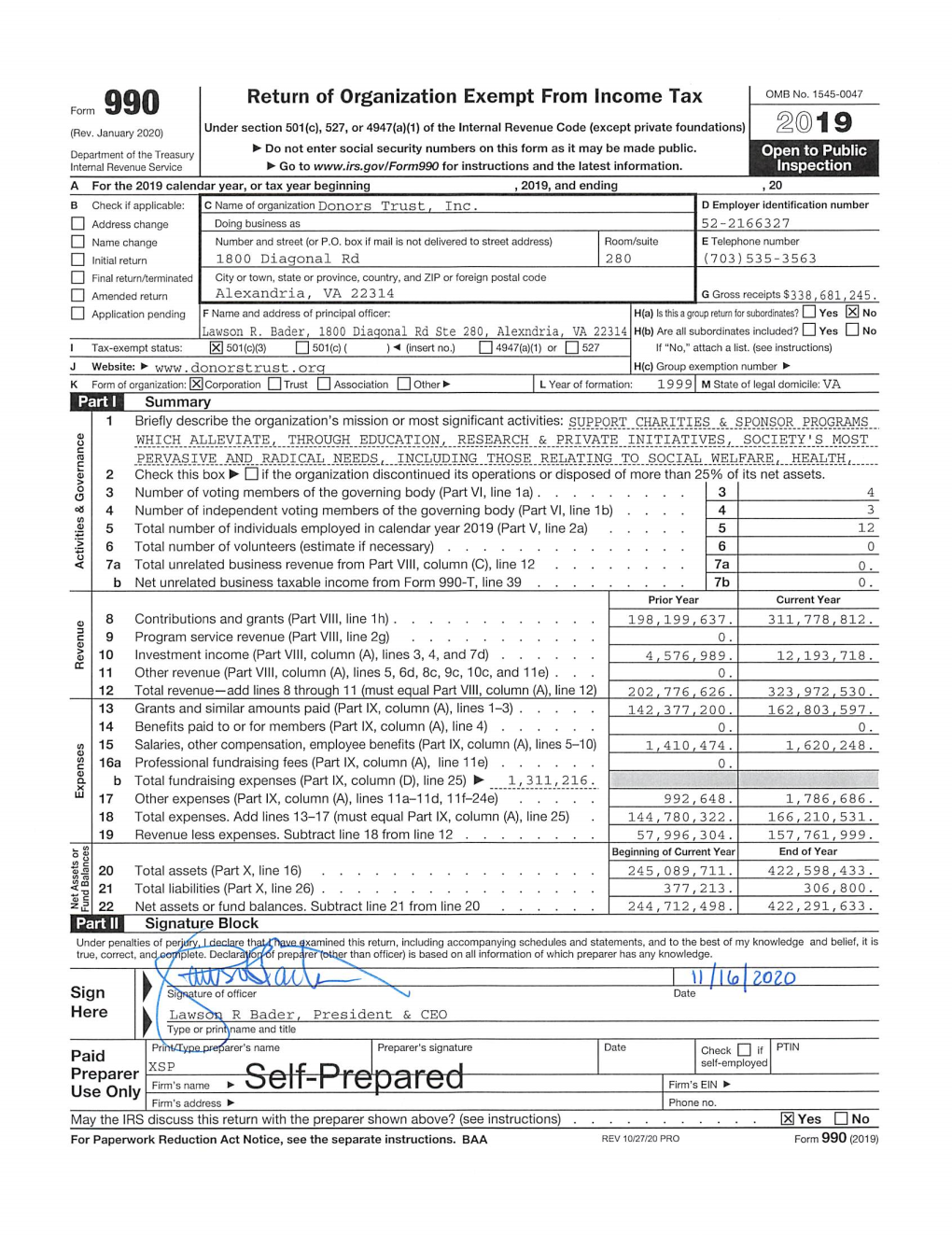 Part III Statement of Program Service Accomplishments Check If Schedule O Contains a Response Or Note to Any Line in This Part III