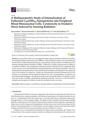 A Multiparametric Study of Internalization of Fullerenol C60(OH)