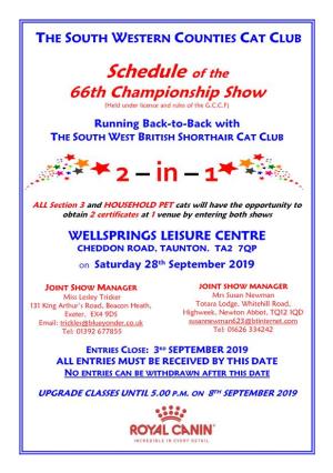 Ing Back-To-Back with the SOUTH WEST BRITISH SHORTHAIR CAT CLUB