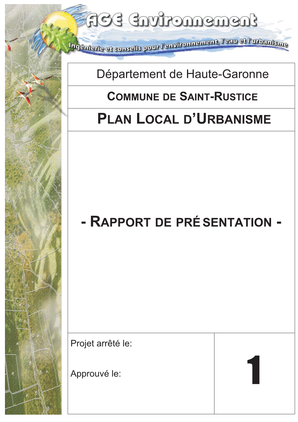 PLAN LOCAL D'urbanisme Département De Haute-Garonne