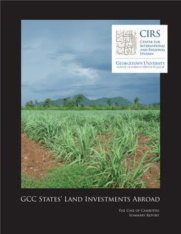 GCC States' Land Investments Abroad