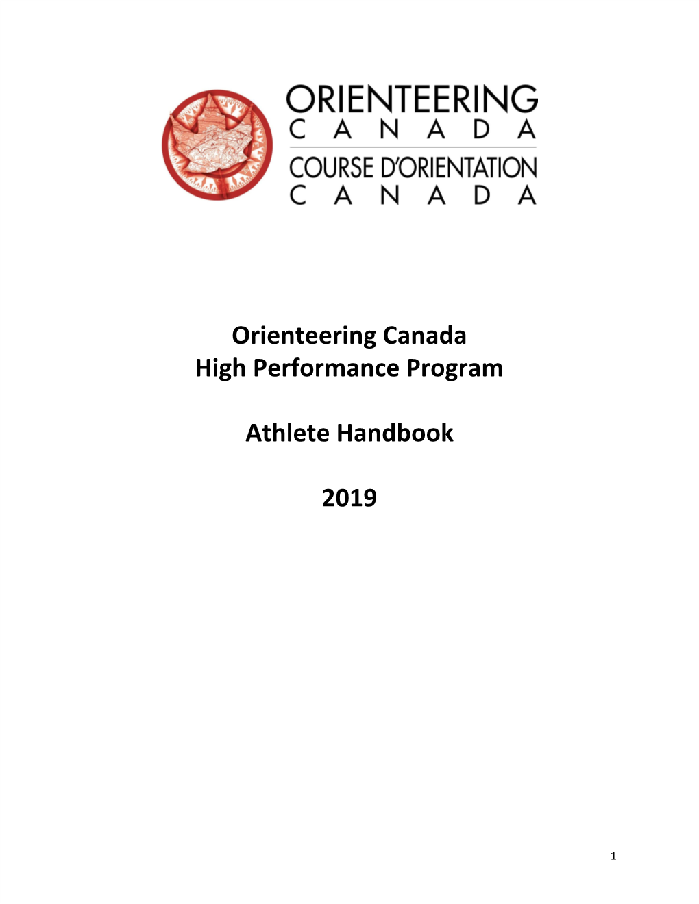 2019 Athlete Handbook