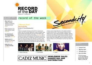 Record of the Week ��Music� Retail Survey Suggests Continued Importance of Ownership and Physical Formats