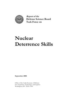 Nuclear Deterrence Skills