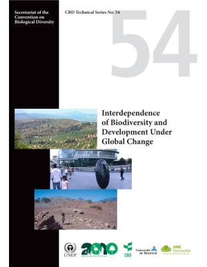 Interdependence of Biodiversity and Development Under Global Change