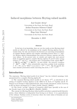 Induced Morphisms Between Heyting-Valued Models