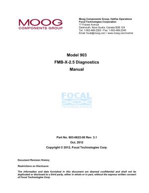 Model 903 FMB-X-2.5 Diagnostics Manual
