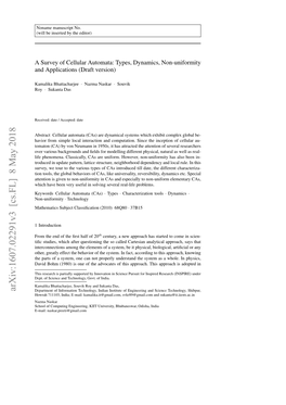 Arxiv:1607.02291V3 [Cs.FL] 8 May 2018