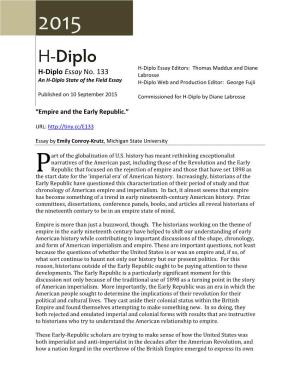 H-Diplo Review Essay