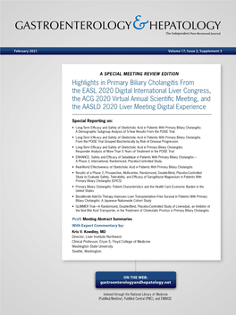 Highlights in Primary Biliary Cholangitis from the EASL 2020 Digital International Liver Congress, the ACG 2020 Virtual Annual Scientific Meeting, And