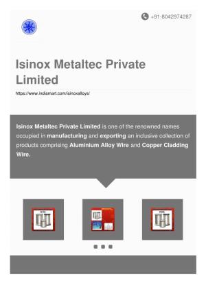 Isinox Metaltec Private Limited