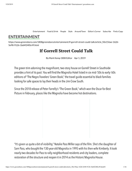 If Gorrell Street Could Talk | Entertainment | Greensboro.Com