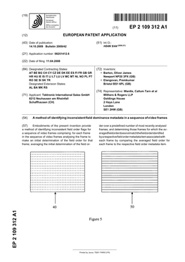 A Method of Identifying Inconsistent Field Dominance Metadata in a Sequence of Video Frames