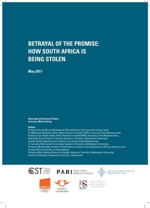 Betrayal of the Promise: How South Africa Is Being Stolen