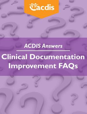 Clinical Documentation Improvement Faqs of BLR AACDIFAQ
