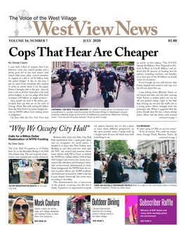 Cops That Hear Are Cheaper by George Capsis an Article on This Subject, “The N.Y.P.D