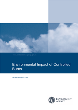 Environmental Impact of Controlled Burns