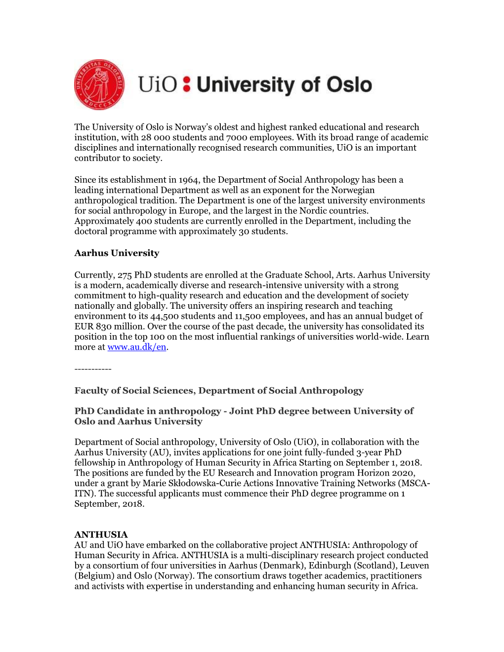 The University of Oslo Is Norway's Oldest and Highest Ranked