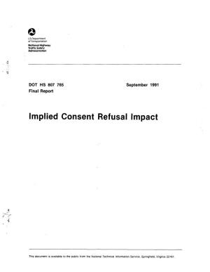 Implied Consent Refusal Impact