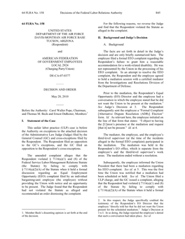 64 FLRA No. 158 Decisions of the Federal Labor Relations Authority 845