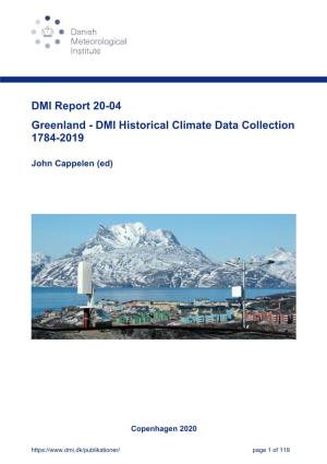 Greenland - DMI Historical Climate Data Collection 1784-2019