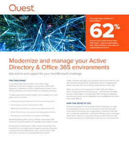 Modernize and Manage Your Active Directory & Office 365 Environments