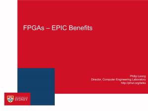 Fpgas – EPIC Benefits