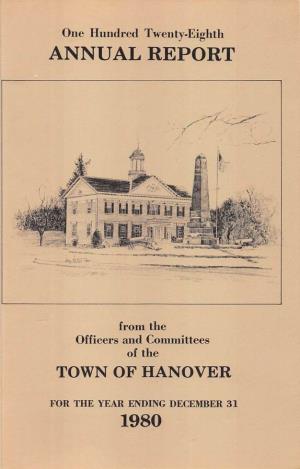Hanover Annual Report FY 1980