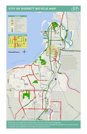 CITY of EVERETT BICYCLE MAP O a CITY of EVERETT BICYCLE MAP T S LO U Spencer G H Island