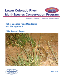 Relict Leopard Frog Monitoring and Management