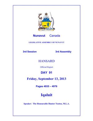 Nunavut Hansard 4935