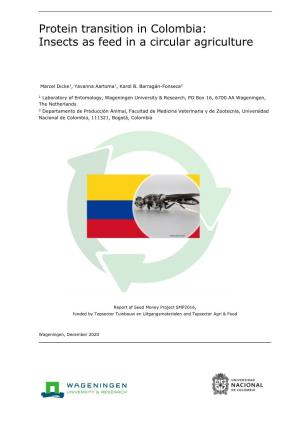 Protein Transition in Colombia: Insects As Feed in a Circular Agriculture