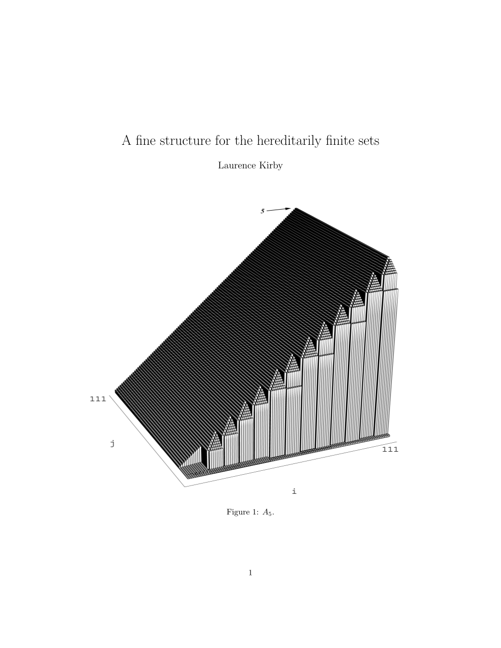 A Fine Structure for the Hereditarily Finite Sets